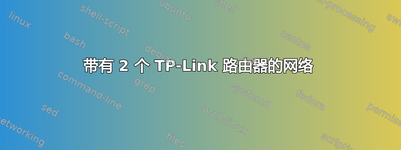 带有 2 个 TP-Link 路由器的网络