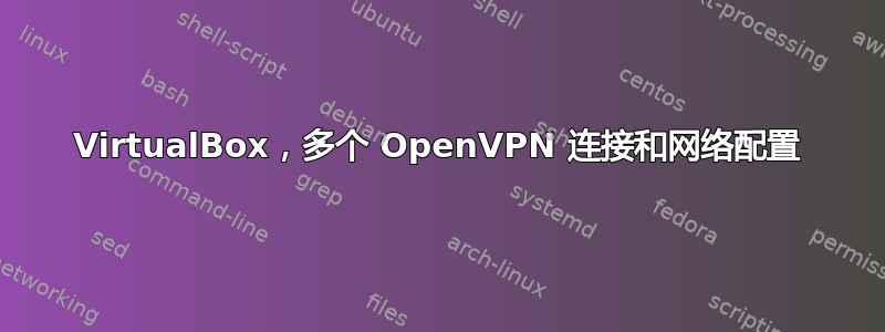 VirtualBox，多个 OpenVPN 连接和网络配置