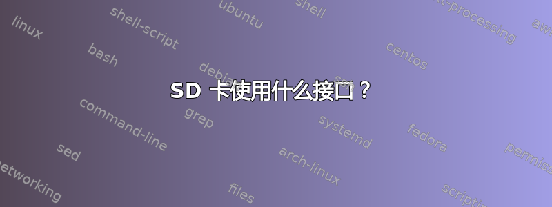 SD 卡使用什么接口？