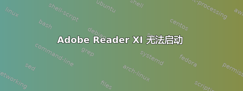 Adobe Reader XI 无法启动