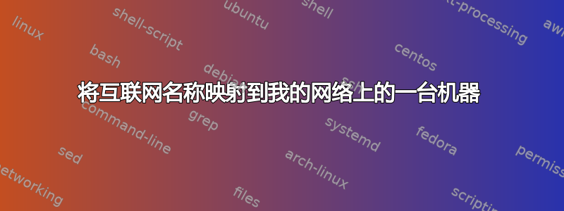 将互联网名称映射到我的网络上的一台机器