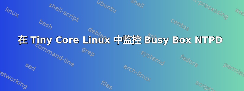 在 Tiny Core Linux 中监控 Busy Box NTPD