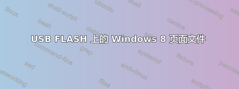 USB FLASH 上的 Windows 8 页面文件