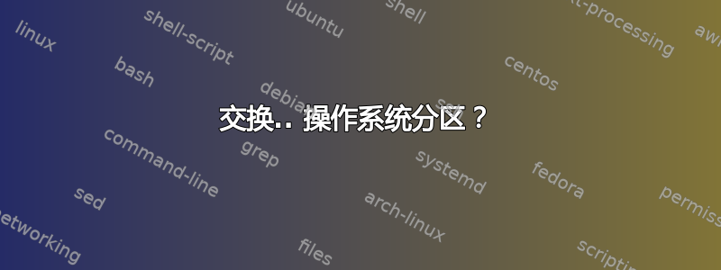 交换.. 操作系统分区？