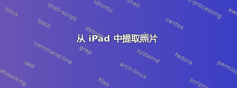 从 iPad 中提取照片