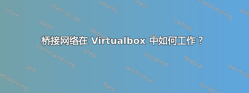 桥接网络在 Virtualbox 中如何工作？