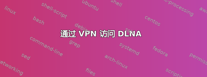 通过 VPN 访问 DLNA 