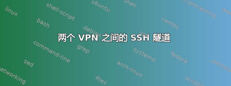 两个 VPN 之间的 SSH 隧道