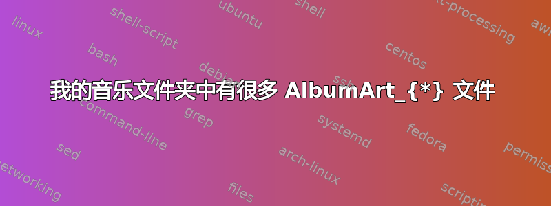 我的音乐文件夹中有很多 AlbumArt_{*} 文件