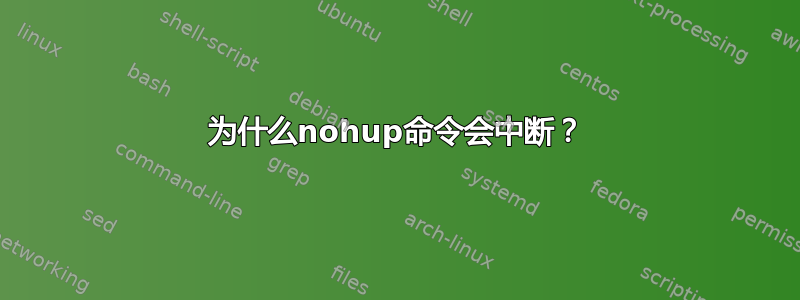 为什么nohup命令会中断？