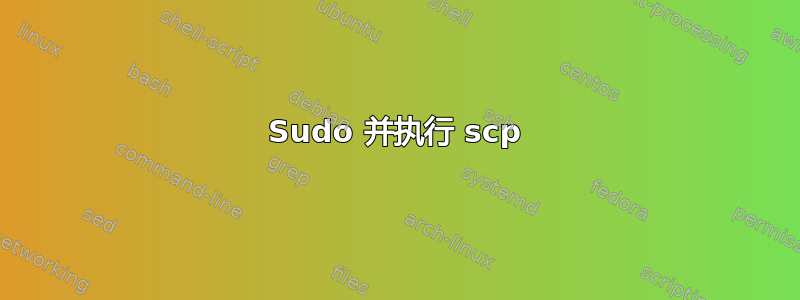 Sudo 并执行 scp