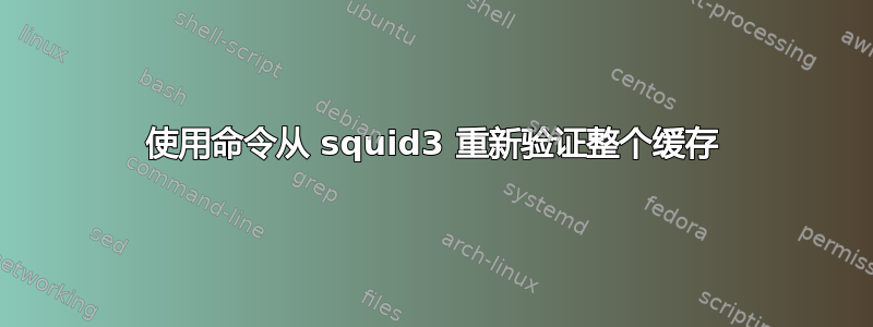 使用命令从 squid3 重新验证整个缓存