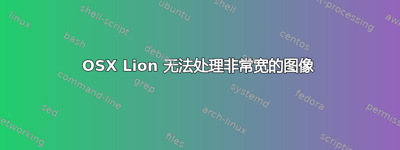 OSX Lion 无法处理非常宽的图像