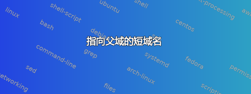 指向父域的短域名