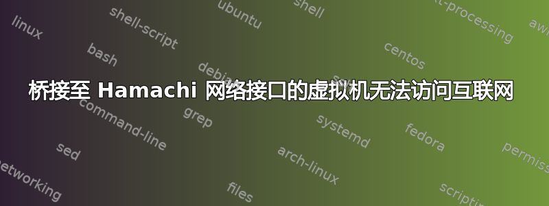 桥接至 Hamachi 网络接口的虚拟机无法访问互联网