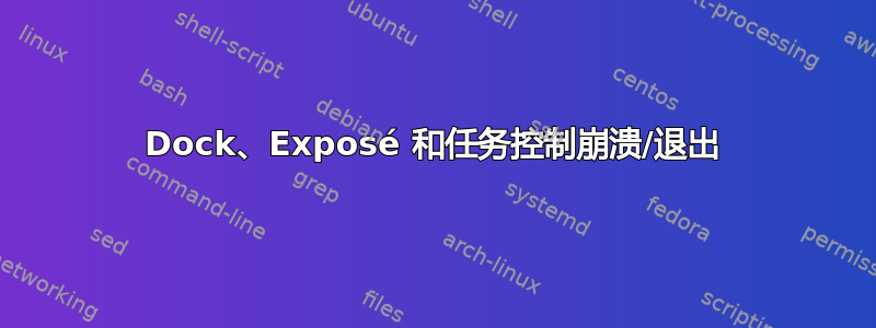 Dock、Exposé 和任务控制崩溃/退出