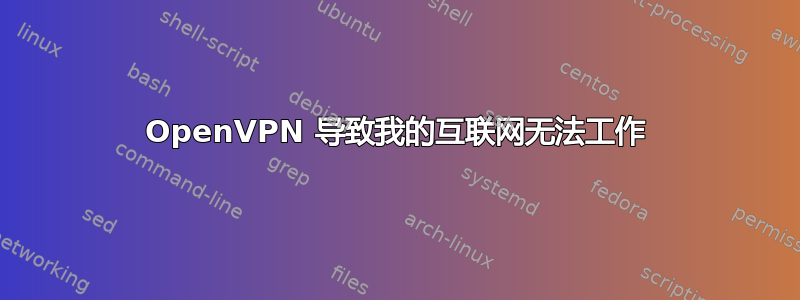 OpenVPN 导致我的互联网无法工作