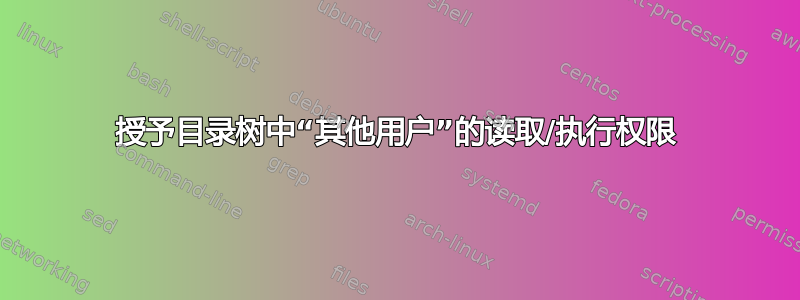 授予目录树中“其他用户”的读取/执行权限