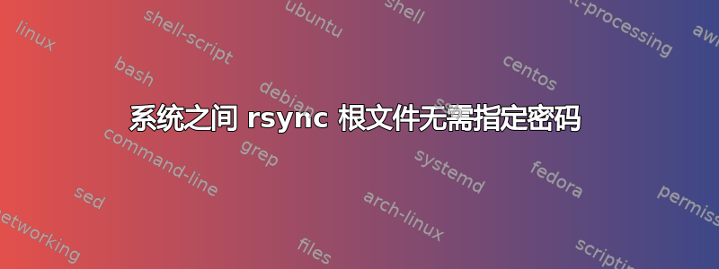 系统之间 rsync 根文件无需指定密码