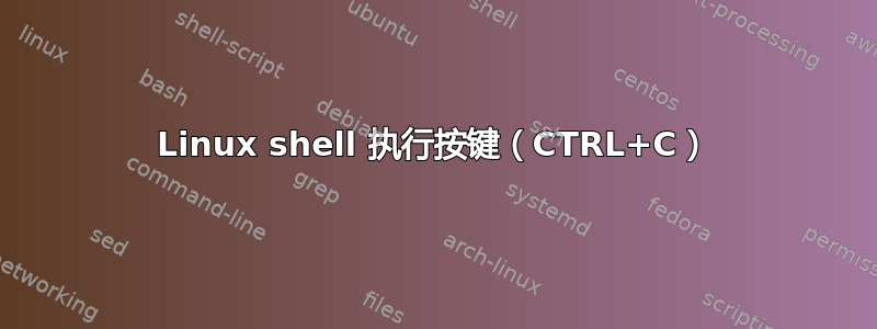 Linux shell 执行按键（CTRL+C）