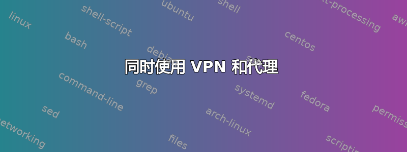 同时使用 VPN 和代理