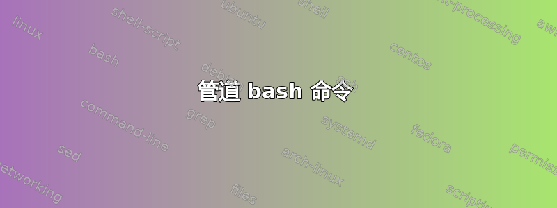 管道 bash 命令