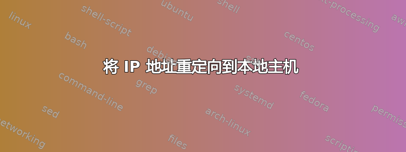 将 IP 地址重定向到本地主机