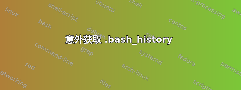 意外获取 .bash_history