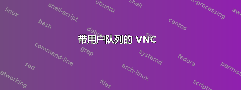 带用户队列的 VNC 