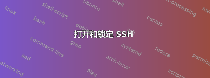 打开和锁定 SSH