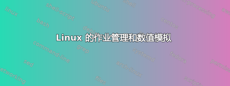 Linux 的作业管理和数值模拟