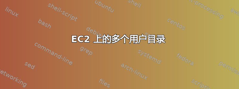 EC2 上的多个用户目录