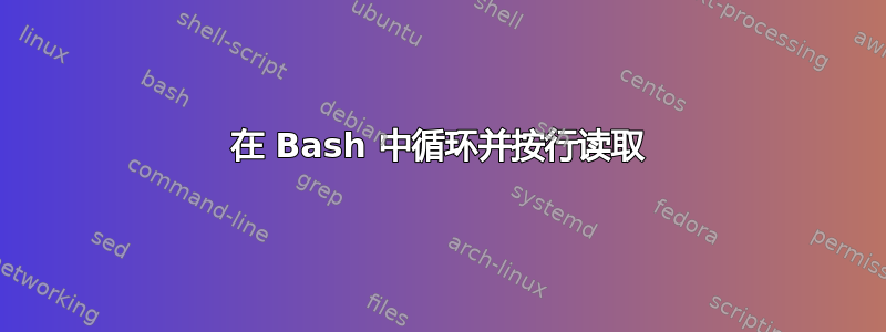 在 Bash 中循环并按行读取