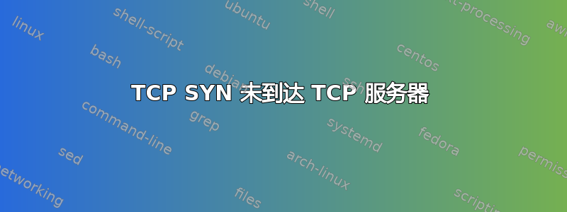 TCP SYN 未到达 TCP 服务器