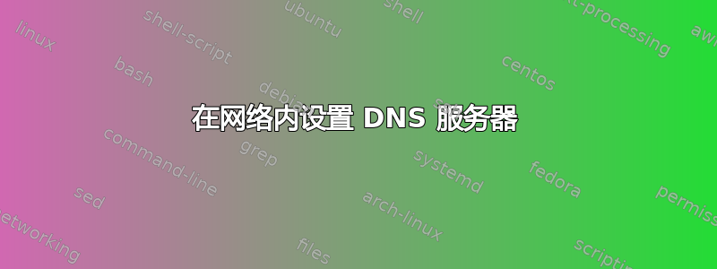 在网络内设置 DNS 服务器