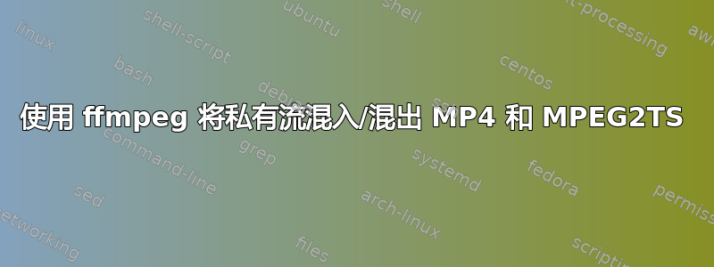 使用 ffmpeg 将私有流混入/混出 MP4 和 MPEG2TS