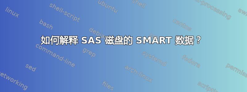 如何解释 SAS 磁盘的 SMART 数据？