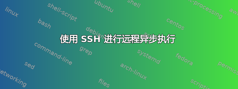 使用 SSH 进行远程异步执行