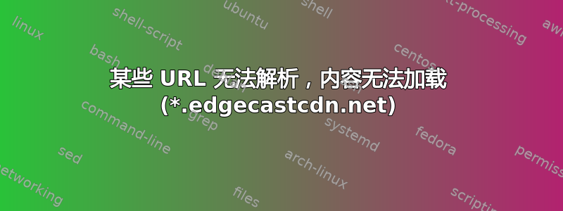 某些 URL 无法解析，内容无法加载 (*.edgecastcdn.net)