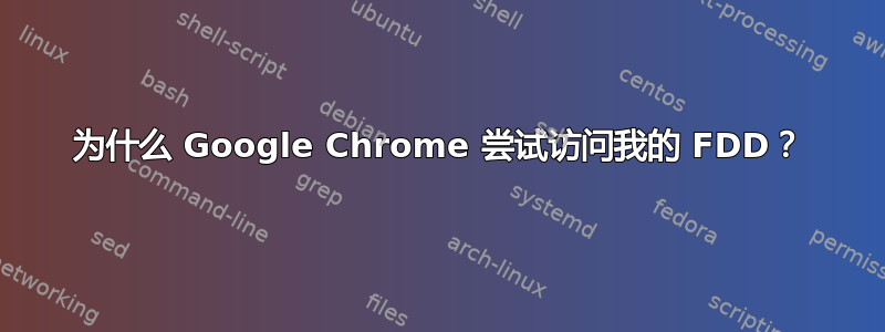 为什么 Google Chrome 尝试访问我的 FDD？