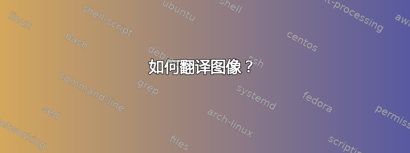 如何翻译图像？