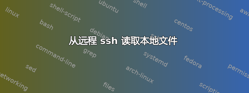 从远程 ssh 读取本地文件