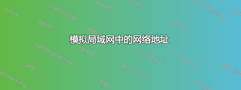 模拟局域网中的网络地址