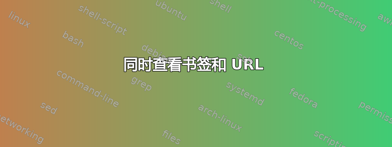 同时查看书签和 URL