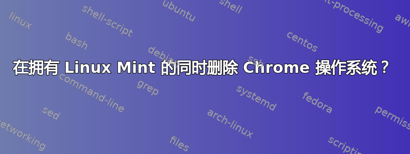 在拥有 Linux Mint 的同时删除 Chrome 操作系统？