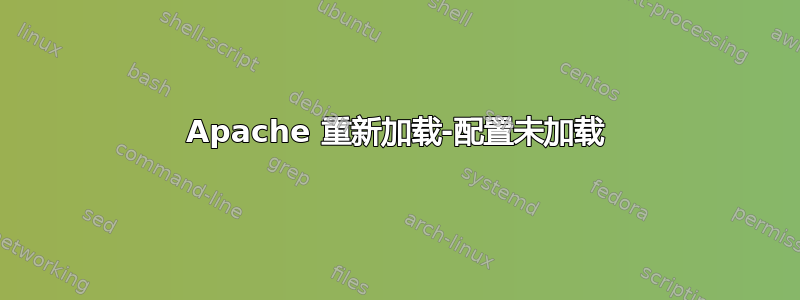 Apache 重新加载-配置未加载