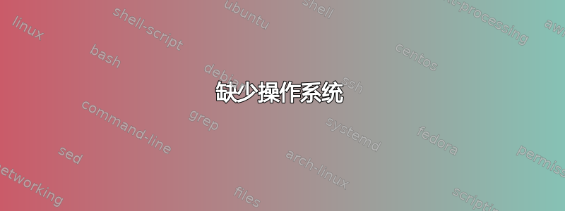 缺少操作系统