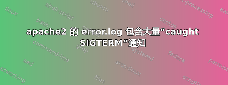 apache2 的 error.log 包含大量“caught SIGTERM”通知