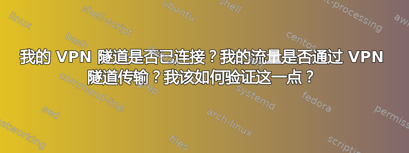 我的 VPN 隧道是否已连接？我的流量是否通过 VPN 隧道传输？我该如何验证这一点？