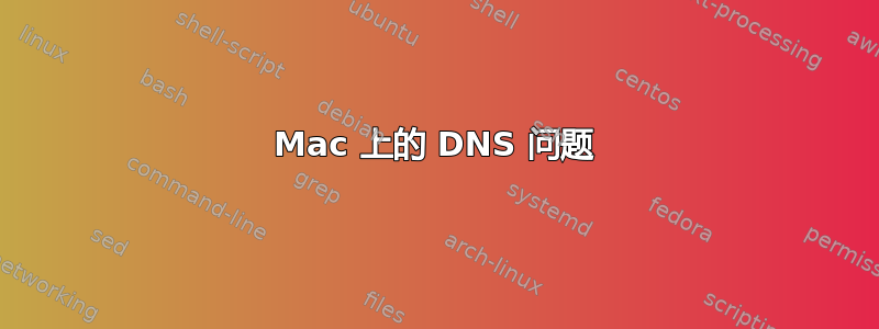 Mac 上的 DNS 问题